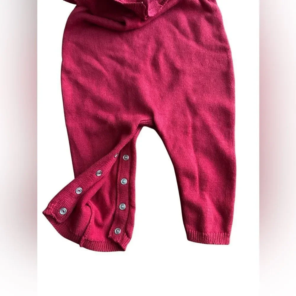 Carters Baby Boy Gingerbread Holiday Overalls in Red Size 12 Months